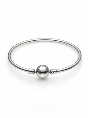 PANDORA Sterling Silver Bangle Bracelet Classic Charm Bracelet